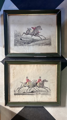 Pair antique french - pair, fox