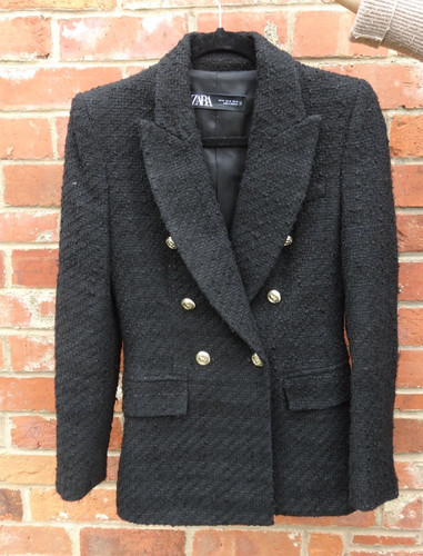 Zara black blazer size - black,