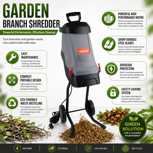 Electric garden shredder heavy - shredder,
