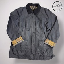 Barbour Beadnell Wax Jacket Ladies UK 16 Navy