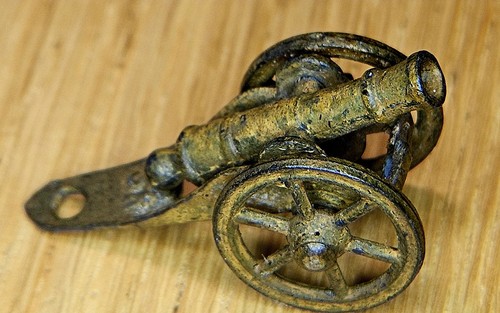 Antique field cannon - cannon, (diecast