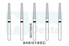 Dental Diamond Burs FG Flat End Taper 848/018SC Super Coarse High 10/25/50Pcs