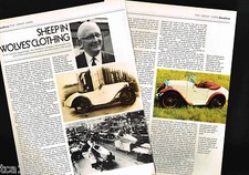 vintage SWALLOW (Jaguar) Sidecar Article / Photos / Pictures: SS-100, W. Lyons