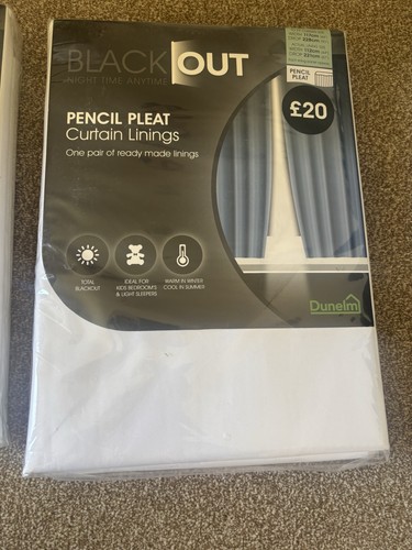 Dunelm blackout pencil - blackout, pleat