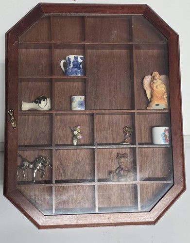 Vintage octagonal wooden - octagonal,
