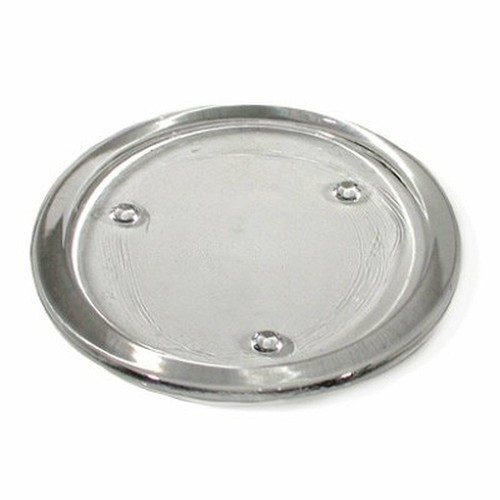 Small flat round - glass, candle