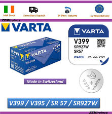 1x / 2x / 5x VARTA 399 / 395/ SR57 / SR927W / Watch cell / Battery SR927