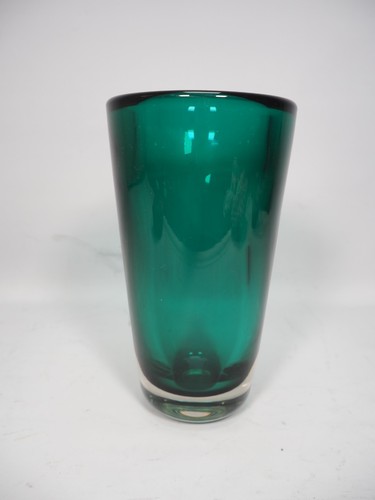 Mcm green glass vase - mcm,