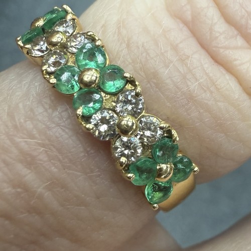 18ct gold emerald - emerald, and