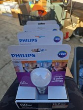 Philips SceneSwitch A19 LED Light Bulb 60W/9.5W with 3Color Settings