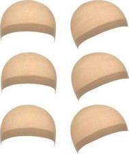 6pcs Unisex Stocking Wig Caps