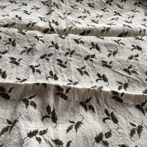 Antique vintage linen fabric - vintage,