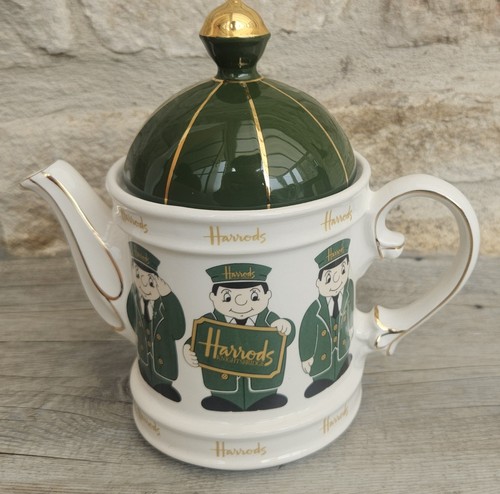 Vintage harrods teapot green - harrods,