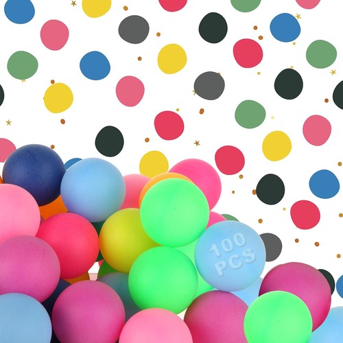 100 colourful ping pong - colourful,