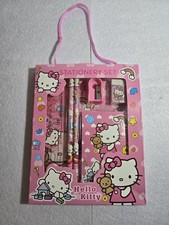 Hello Kitty Sanrio, 6 PC Pencil Stationery Set.