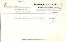 1924 Berger Furniture Co