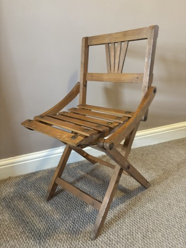 Vintage wooden folding - wooden,