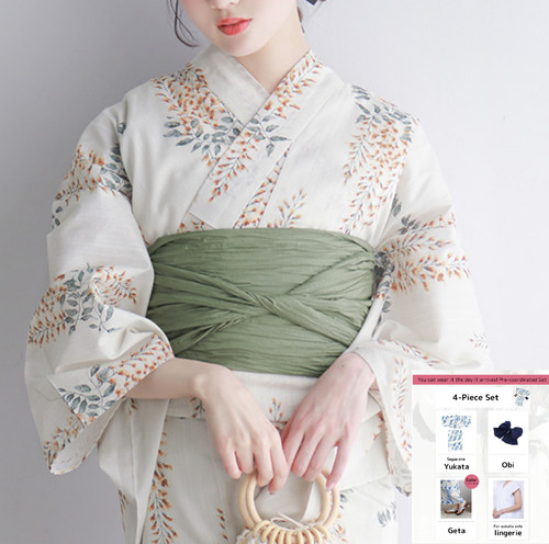 Yukata summer kimono separated - yukata,
