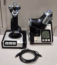 SAITEK X52 FLIGHT CONTROL SYSTEM COMPLETO - MANETTA + CLOCHE + CAVO A 6 PIN