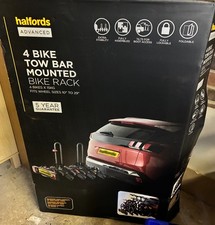 Halfords Advance 4 Bike Tow Bar Mount Cycle Car Rack foldable -Brand new in box 