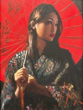 Fabian Perez, Original, oil on