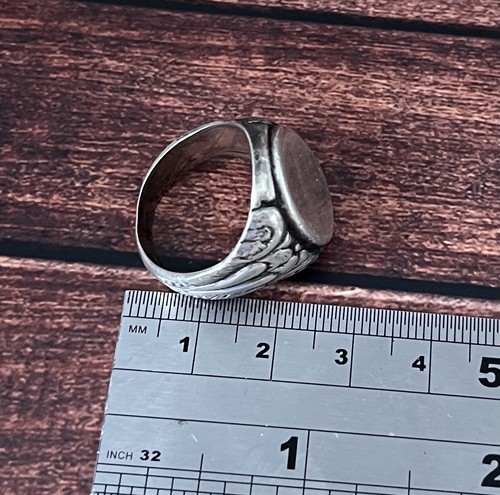 Mens sterling silver big - mens, ring