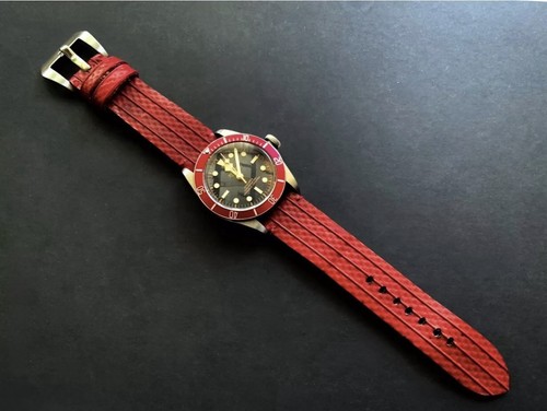Red decommissioned fire hose - ,