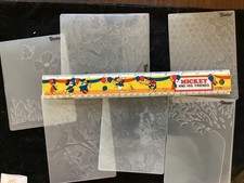 darice 6 embossing folders flowers butterflies birds beeds tree used