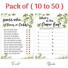 20 x Baby Shower Games Guess