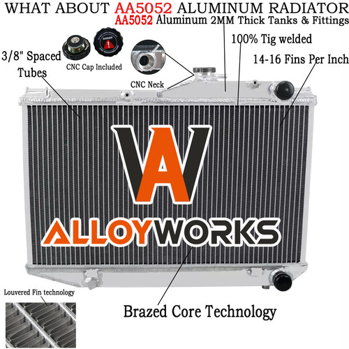 Rows core radiator aluminium - 3,