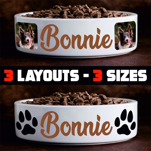 Personalised dog bowl with - dog,