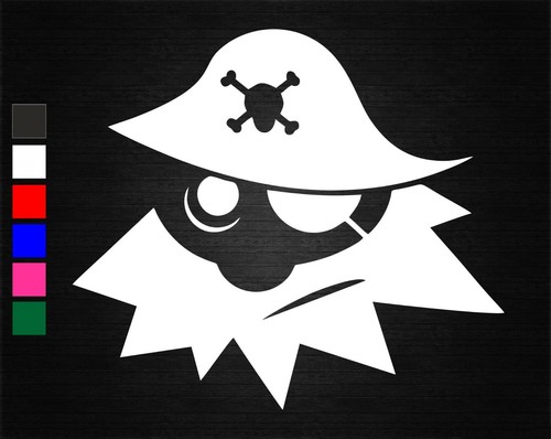Pirate head face - face, decal