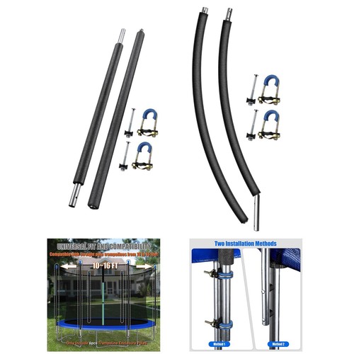 Two section trampoline poles - two,