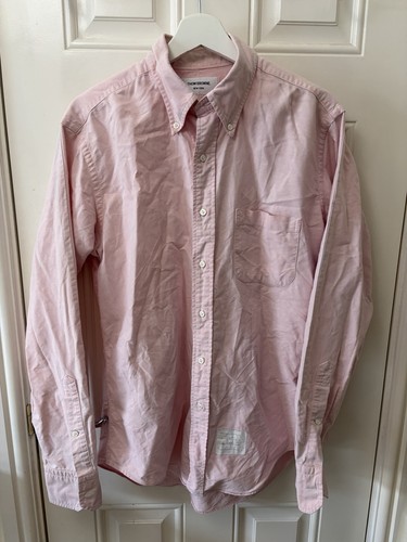 Thom browne pink oxford shirt - oxford,