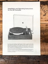 Acoustic Research AR Turntable
