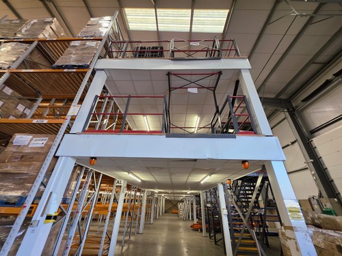 Used tier mezzanine floor - ,