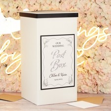 Wavy Edge Wedding Card Post