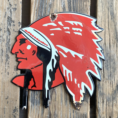Vintage red indian chief - red,