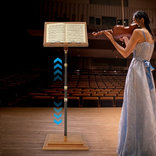 Musician bamboo music stand - music,