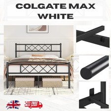 Yaheetech 4ft6 Double Bed, Metal Platform Bed Frame Solid Bedstead Base