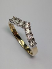 9CT GOLD WISHBONE RING
