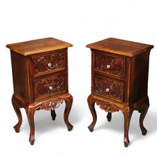 Pair of Carved Mahogany French