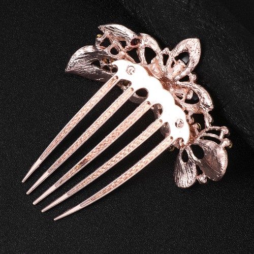Red bride hair comb - bride, wedding