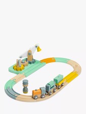 Wooden Train Set 17 Pieces –