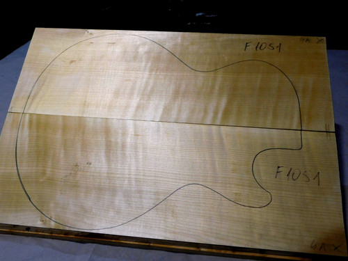 Flame maple carved top - maple,