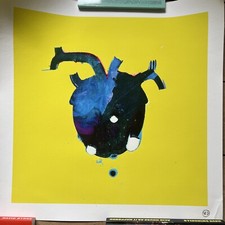 3D Robert Del Naja Massive Attack Ukraine Heart Print Signed 2022