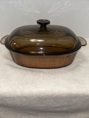 Corning ware vision - ware, amber