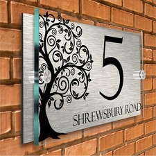 House Number Plaques Door Number Signs Personalised Name Plate Custom Street