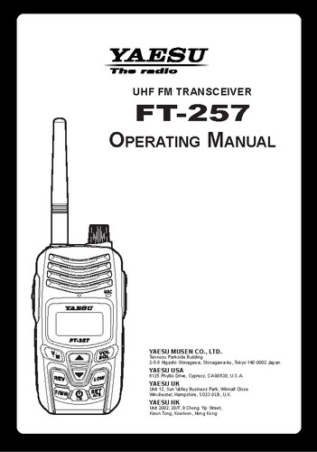 Yaesu 257 transceiver - ft-257,