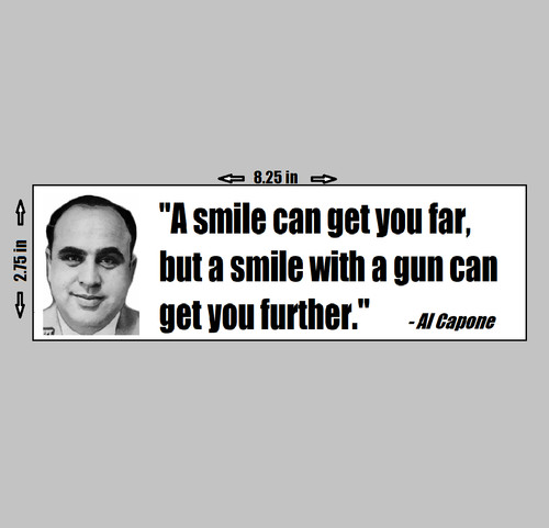 Vinyl bumper sticker al - sticker,